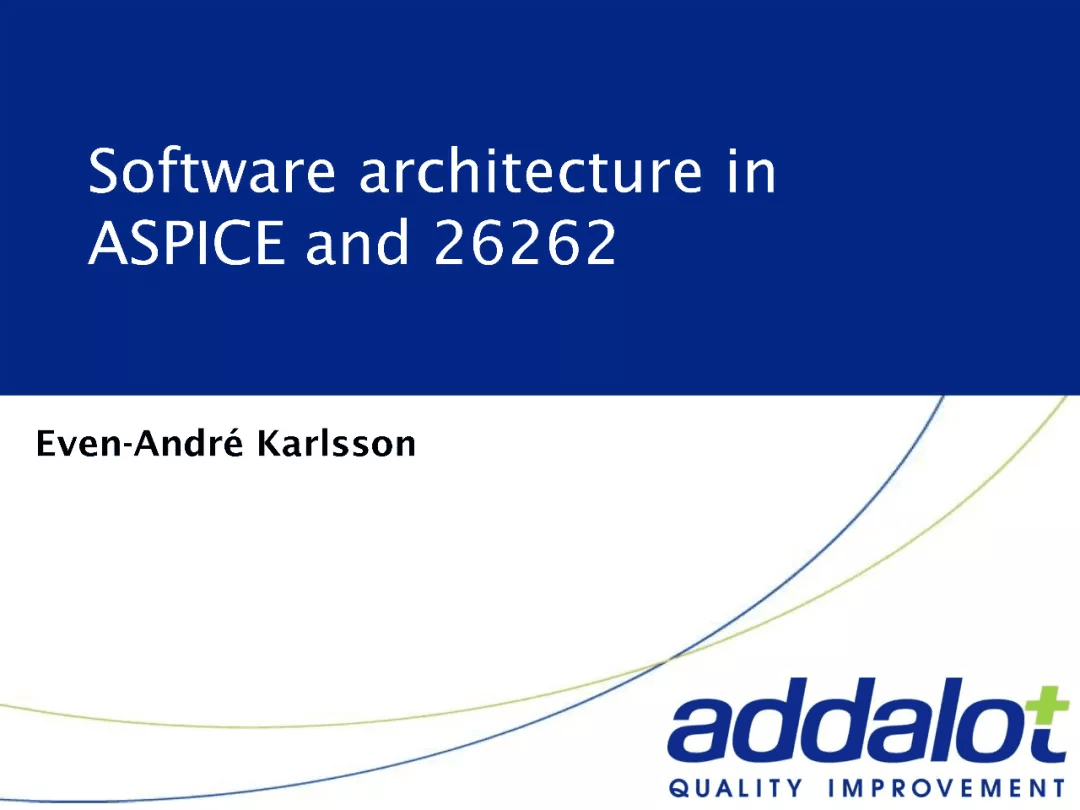 Software architecture in ASPICE and 26262：原文配图 1